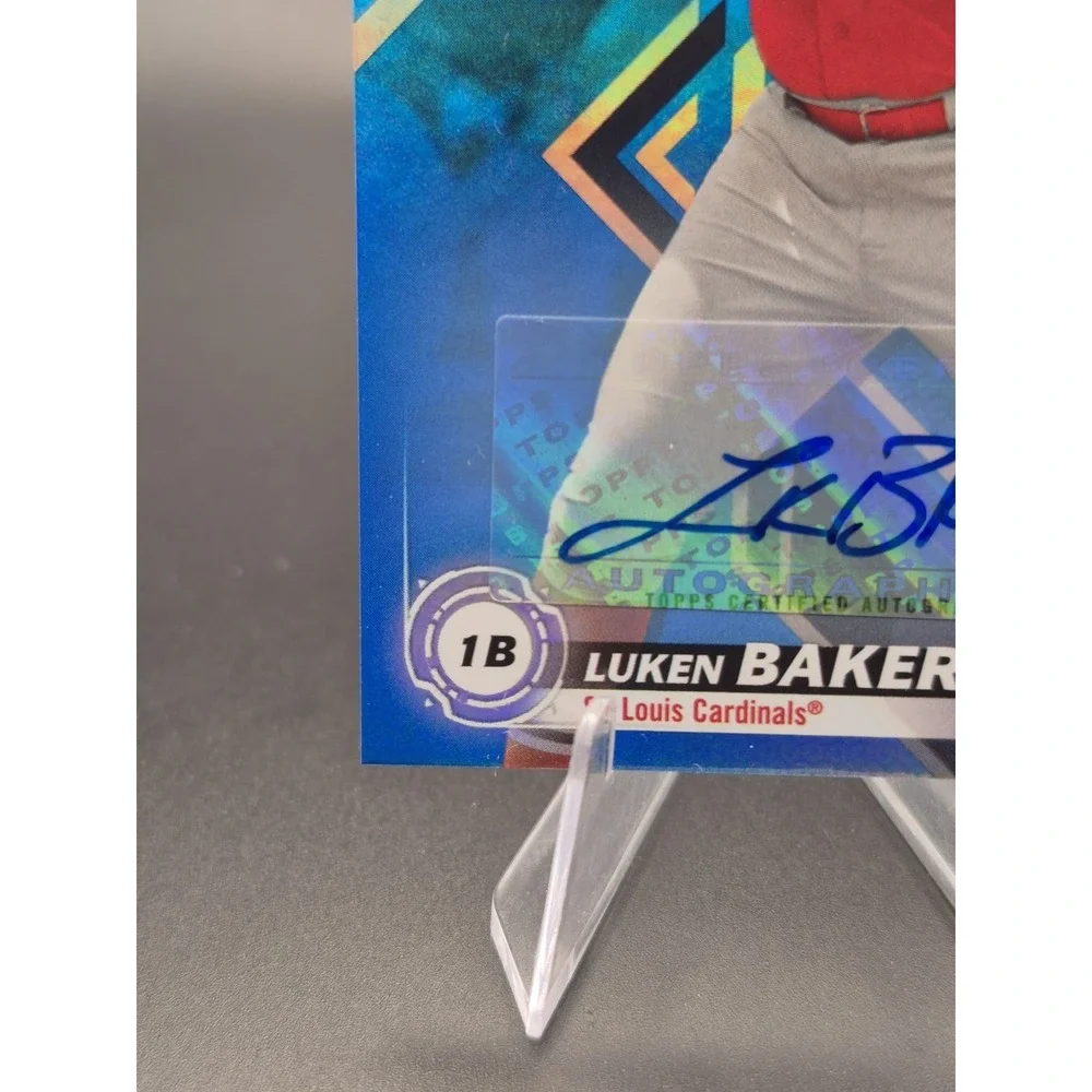 2019 Bowman Platinum Blue Auto Rookie #TOP-45 Luken Baker /150